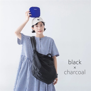 SM2日本原厂真品复古潮牌杂志附录大号防水尼龙布撞色单肩斜挎包