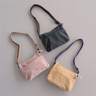 SM2日本原厂真品复古潮牌杂志小众防水尼龙布配牛皮单肩斜挎包