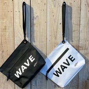 WTW日本原厂真品复古潮牌杂志附录防水尼龙布配牛皮印字母小方包