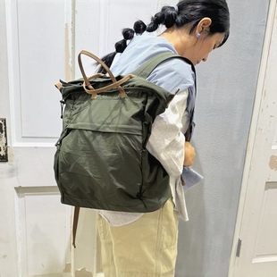 EARTHMADE日本原厂真品复古潮牌小众防水格子尼龙布双肩手提背包