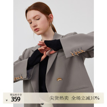 CIRCLOFY 西装小外套女装2025春秋季新款设计感气质女士休闲西服