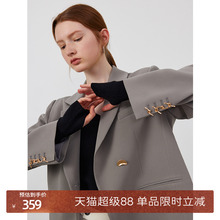 CIRCLOFY 西装小外套女装2025春秋季新款设计感气质女士休闲西服