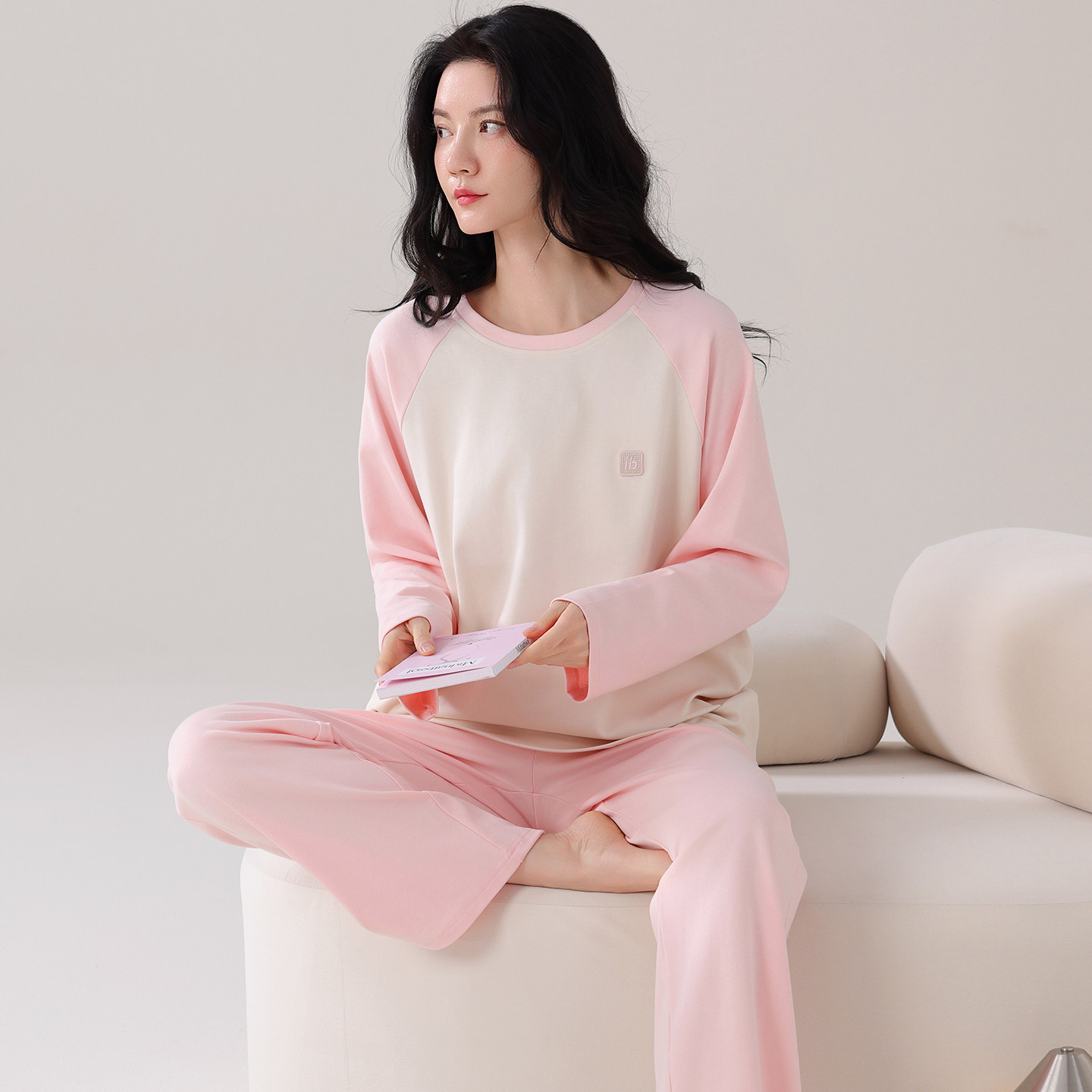 芬腾2026新款睡衣女春秋季纯棉可爱少女全棉长袖粉色家居服套装,女士内衣/男士内衣/家居服,睡衣/家居服套装,淘宝优惠券,粉丝福利购,淘宝优惠卷