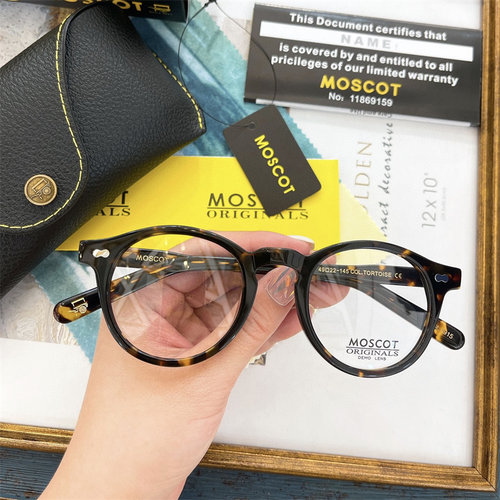 moscot男女同款近视眼镜测试推荐