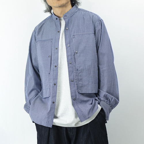 格纹挺括休闲大兜袋简约大气宽松