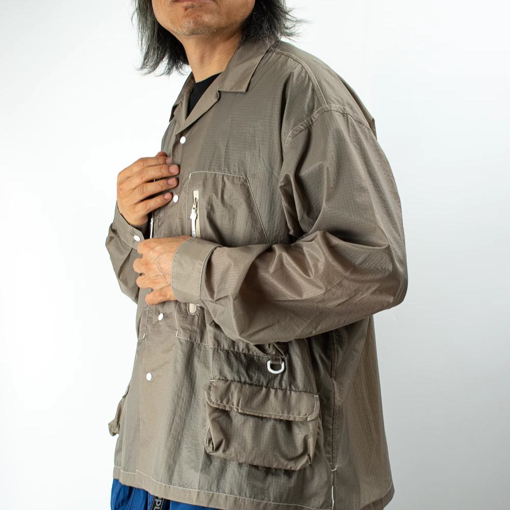 FCE日系休闲兜袋轻薄皮肤衣外套