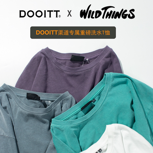 DOOITT专卖WILDTHINGS洗水T恤