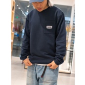 DOOITT CHUMS日系山系美棉有机棉全棉圆领胸袋LOGO卫衣