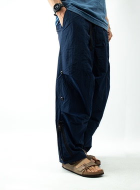 DOOITT#Poliquant日系日本原产户外休闲锦纶洗水宽松立体裁剪长裤