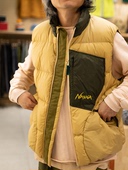 DOOITT NANGA相拼色西班牙白鸭绒轻暖羽绒马甲