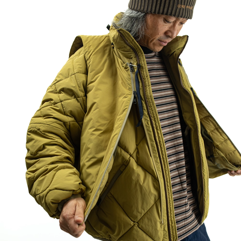 日系工装夹克外套可脱卸羽绒服