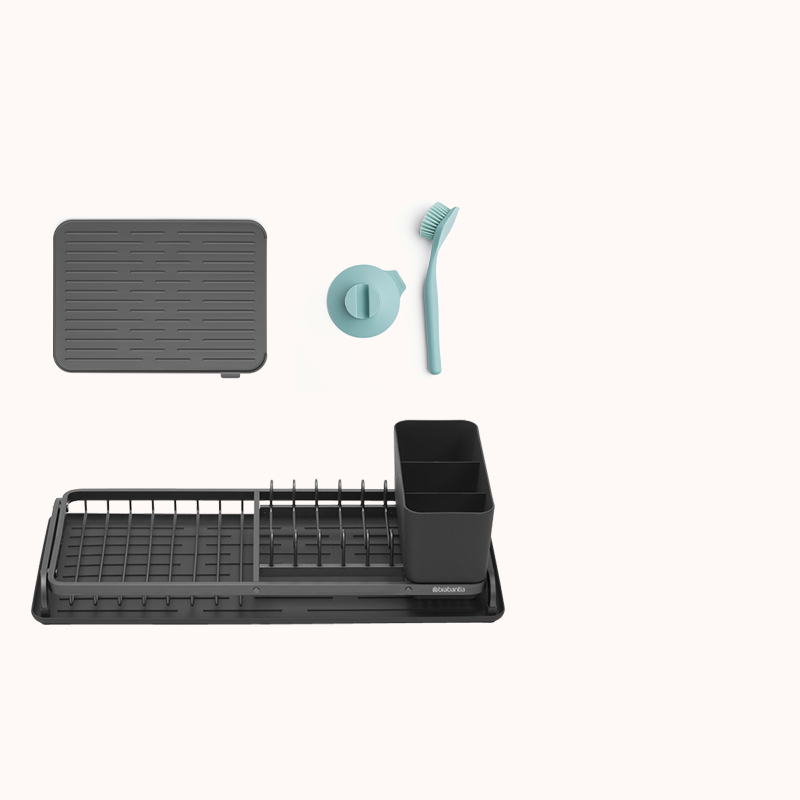 brabantia厨房清洁收纳多用收纳盒百洁布抹布餐碟刷干燥架隔热垫