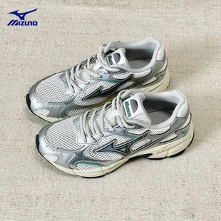 运动鞋 软底透气情侣老爹鞋 2K复古银色跑步鞋 Mizuno美津浓Speed