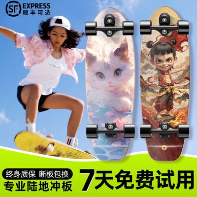 专业陆地冲浪板新手刷街成人滑板
