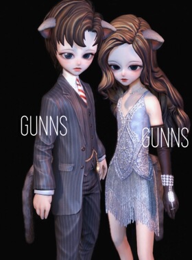 【4Gunns】剑灵游戏捏脸数据【虚幻三-灵族情侣-R】剑灵私服捏脸