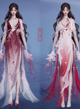 【4Gunns】诛仙世界服装染色 成女 沧溟藤萝卧月染色 拍一发二