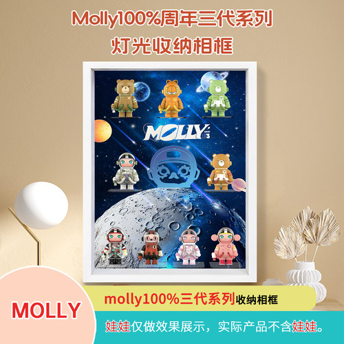 MOLLY100%三代展示盒壁挂相框