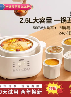 德国电炖盅隔水炖家用大容量全自动可4一5人电炖锅陶瓷煲汤炖汤锅