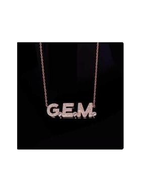 邓紫棋同款GEM字母锆
