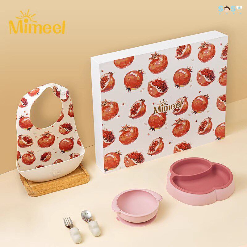 Mimeel婴幼儿宝宝餐具礼盒5件套