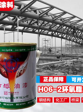 天津灯塔油漆H06-2环氧酯底漆锌黄铁红色油漆
