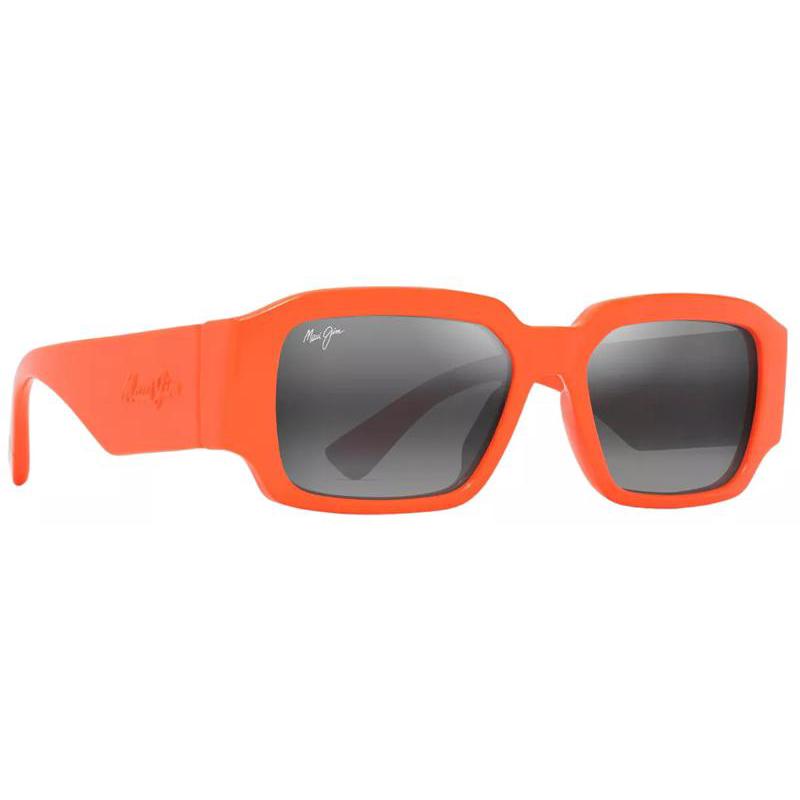海外代购MauiJim男士太阳眼镜防眩光高清视觉大框橙色户外出行