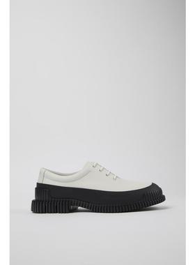 代购Camper男士男鞋缓震透气轻便柔软脚感白色皮革系带厚底