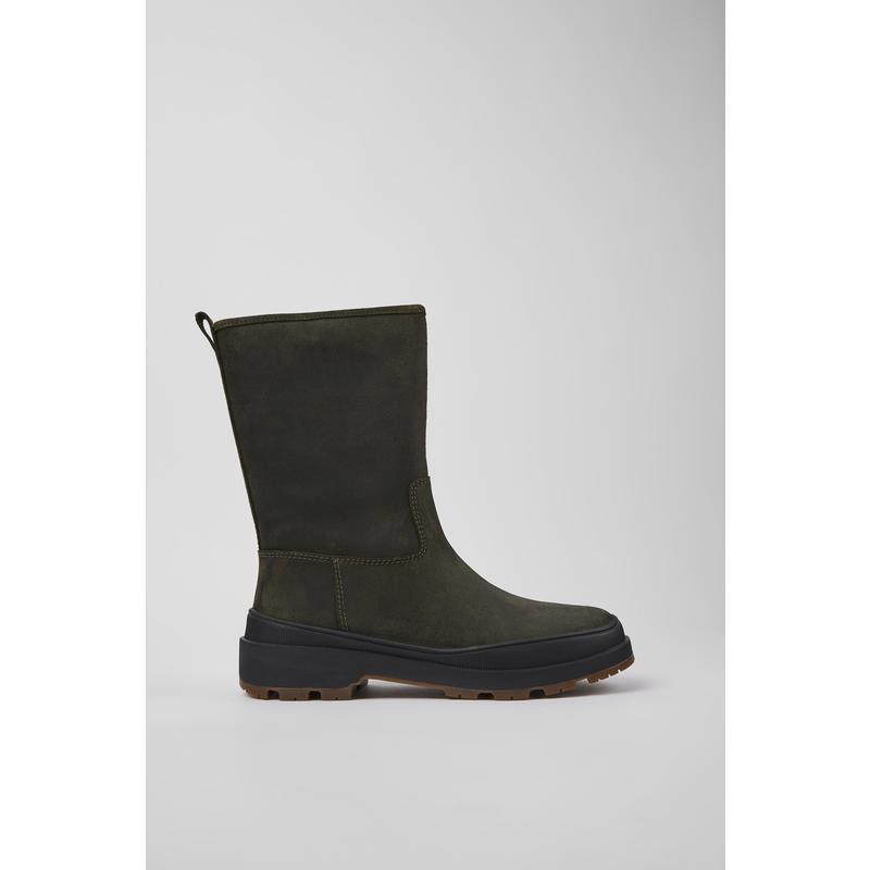 代购Camper女士雪地靴透气吸汗缓震耐磨翻毛皮EVA中底