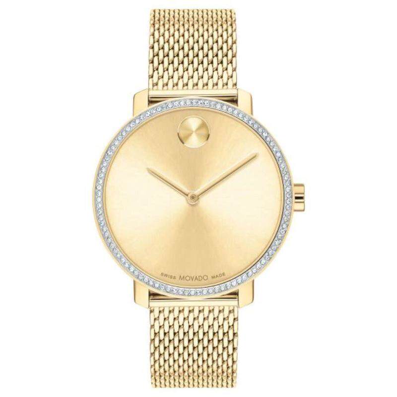 海外代购Movado/摩凡陀女士手表瑞士腕表精准计时生活防水钢带