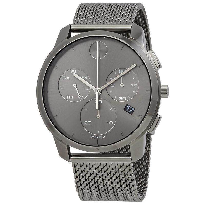 海外代购Movado/摩凡陀男士手表瑞士腕表计时码表星期日历不锈钢