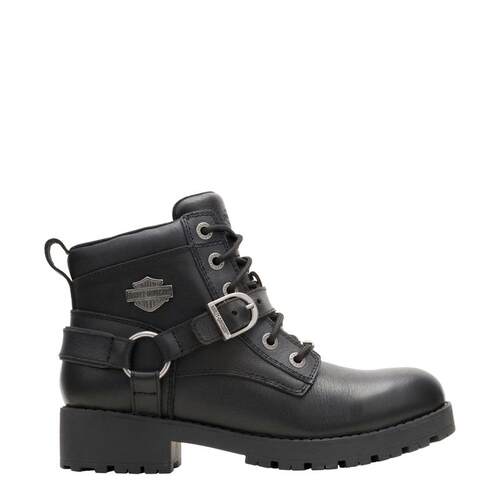 海外代购Harley Davidson/哈雷戴维森女士时装靴防滑耐磨系带