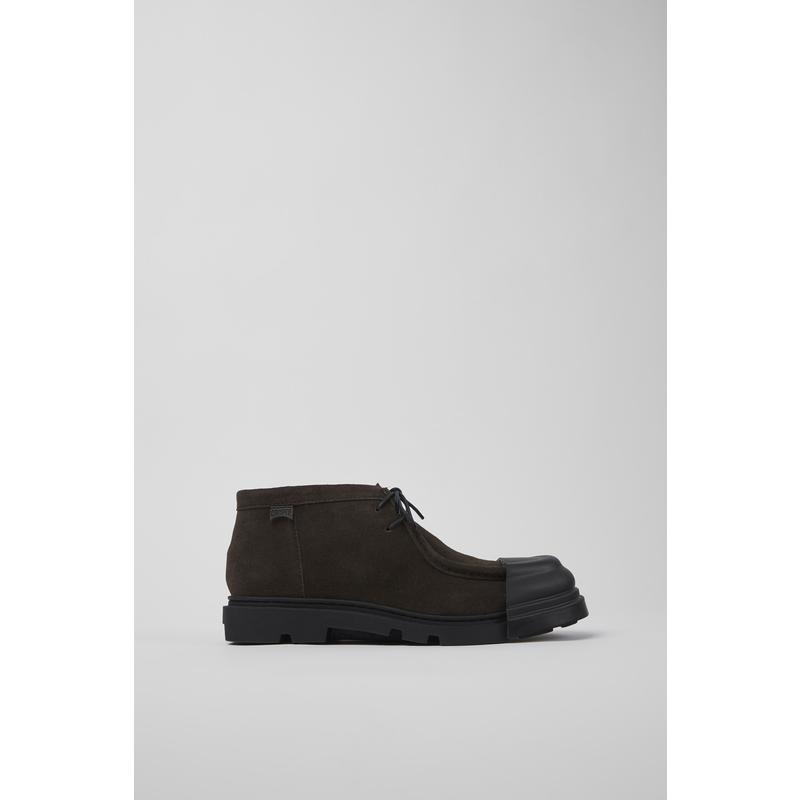 代购Camper女士短靴透气轻便可拆卸鞋垫环保材质翻毛皮系带