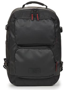 代购EASTPAK男士双肩包大容量耐磨防泼水可调节肩带黑色合成织物