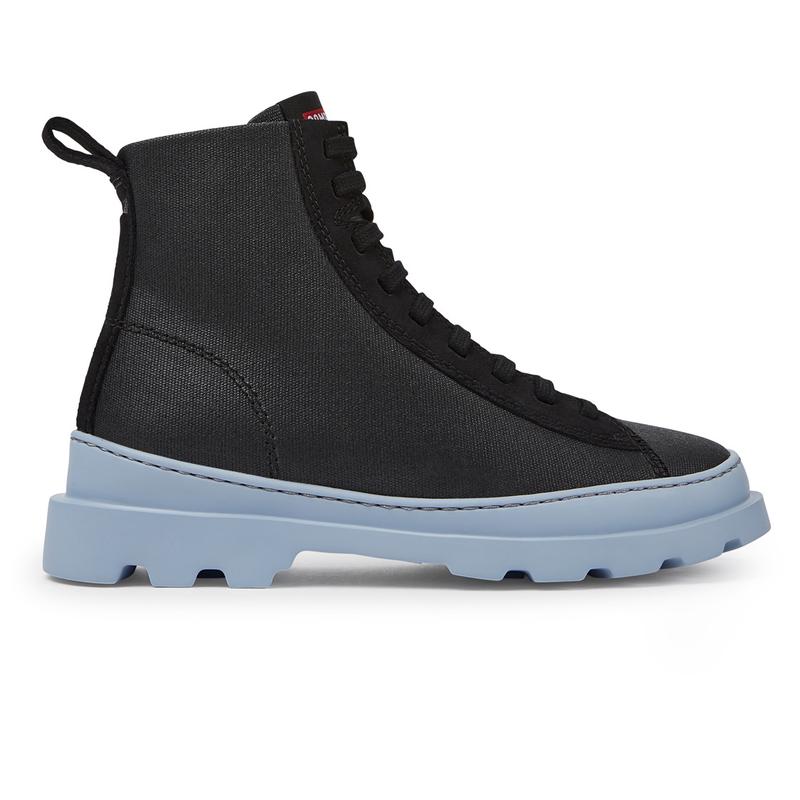 代购Camper女士马丁靴轻便透气耐用轻量化科技黑色系带高帮