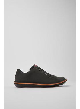 代购Camper男士休闲鞋轻便柔软透气灵活深灰色磨砂皮弹性鞋带