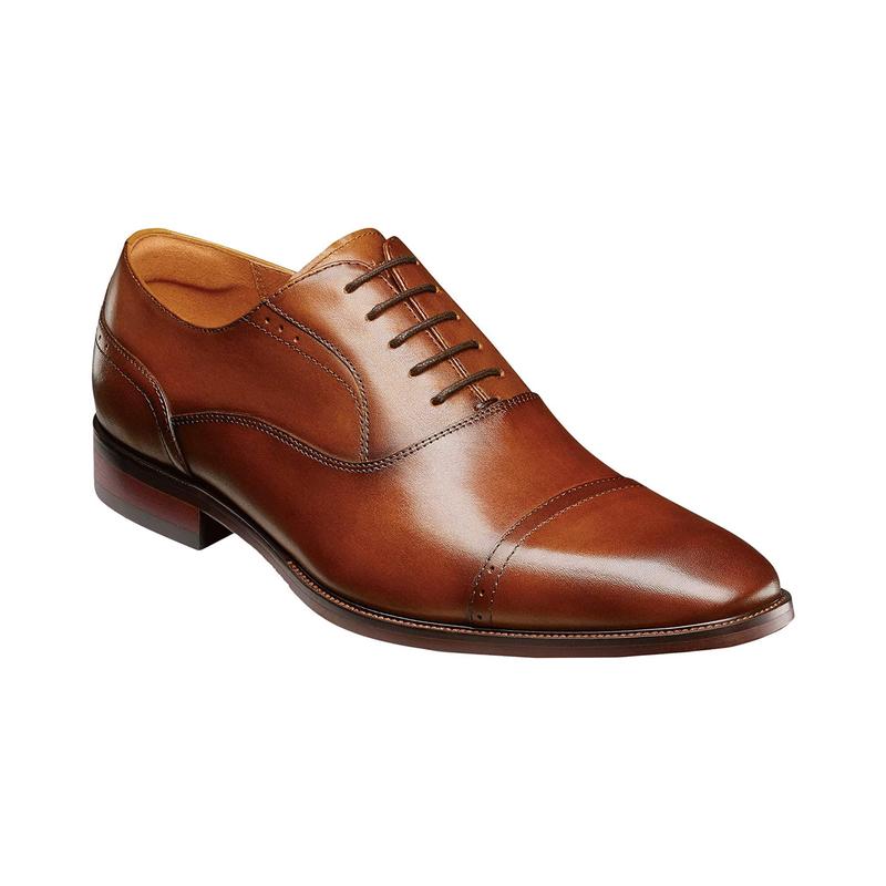 海外代购Florsheim男士时尚休闲鞋软质内里缓震鞋垫系带三接头