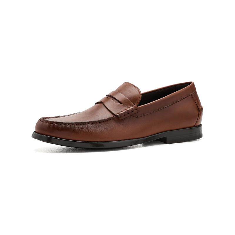 海外代购Rockport/乐步男士休闲皮鞋轻量缓震灵活舒适圆头套脚