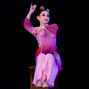 笄礼映芳华舞蹈服古典舞演出服女子独舞飘逸中国风秧歌服表演服装
