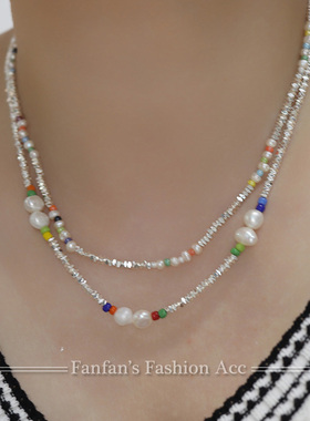 海边度假流行叠戴民族风颈饰品