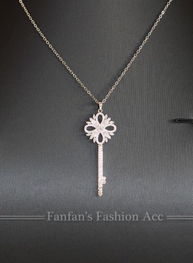 雪花钥匙项链女款2025新款