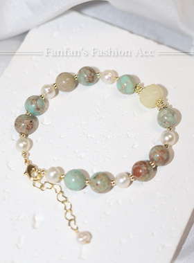 天然石手链珍珠新中式