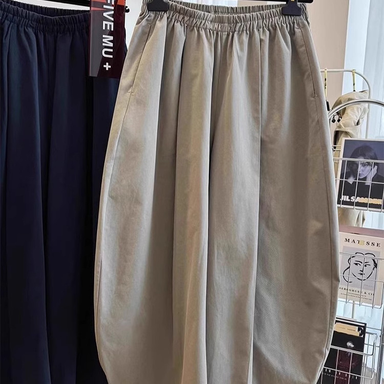 特大码300斤男士美式慵懒风灯笼阔腿裤男女松弛垂感休闲弯刀裤男,男装,休闲裤,淘宝优惠券,粉丝福利购,淘宝优惠卷
