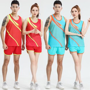 田径服套装男女训练儿童体考背心短裤马拉松跑步速干比赛运动服