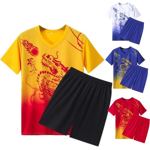 套装夏季短袖透气速干足球服