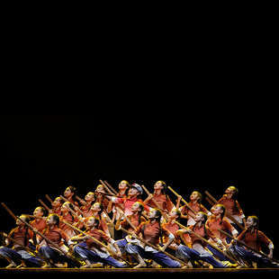 w十二届小荷风采红色主题少儿舞蹈大赛朱德的扁担表演服装定制