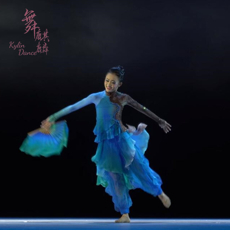 古典舞民族舞独舞扇子舞一条大河同款舞蹈服艺考服演出服女款定制
