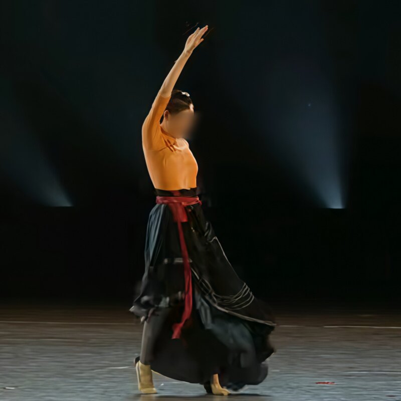 《望山行》长三角专业舞蹈展演专业定制同款现代女子独舞黑色服装