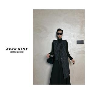 马甲外套 秋冬新款 Dan 港风小众设计感夹棉马夹女