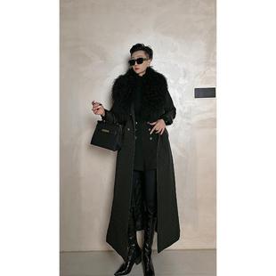 时装 显瘦棉服外套女 棉衣 气质女神范高级感大毛领长款 Dan