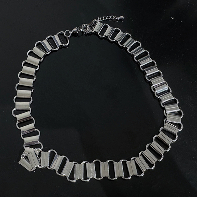 Dan Dan 银色金属项链女